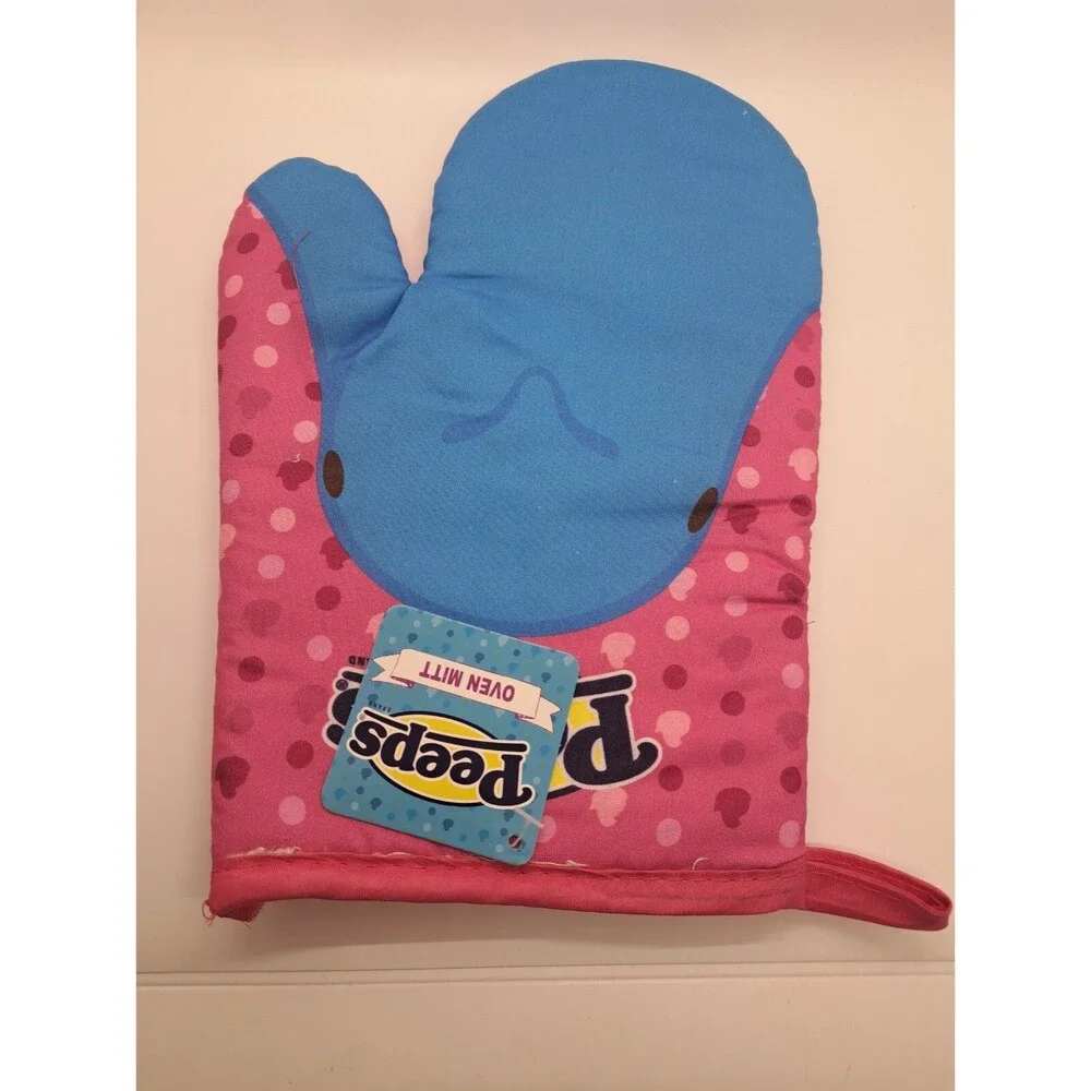 Peeps Yellow Blue Pink Oven Mitt Glove Marshmallow Peeps Easter Gift